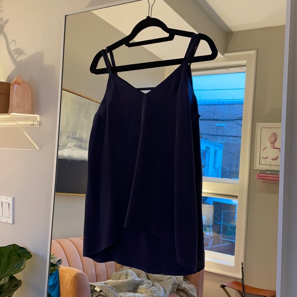 Navy blue cami blouse